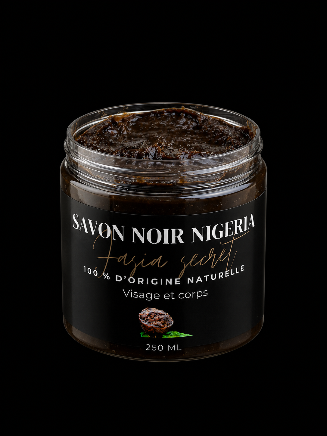 Savon noir du Nigeria hydratant (AVEC HUILES + VITAMINES)