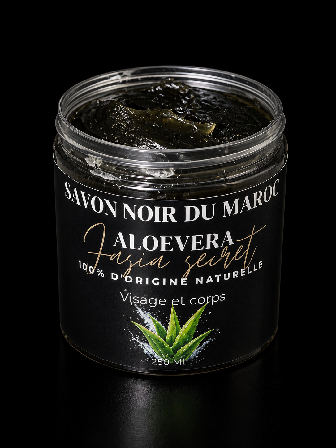 SAVON NOIR DU MAROC À BASE D'ALOEVERA