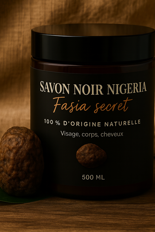 Savon noir du Nigeria hydratant ( traité FORMAT 500 ML )