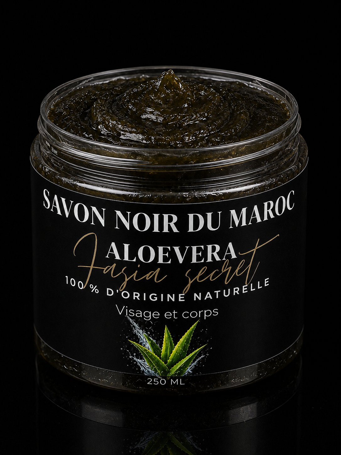 SAVON NOIR DU MAROC À BASE D'ALOEVERA