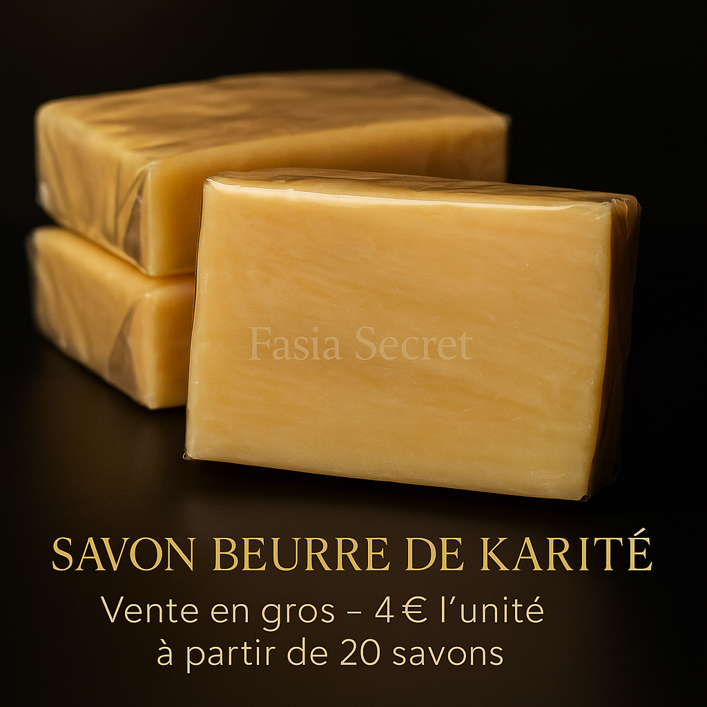 SAVON AU BEURRE DE KARITÉ à partir de 20 pièces