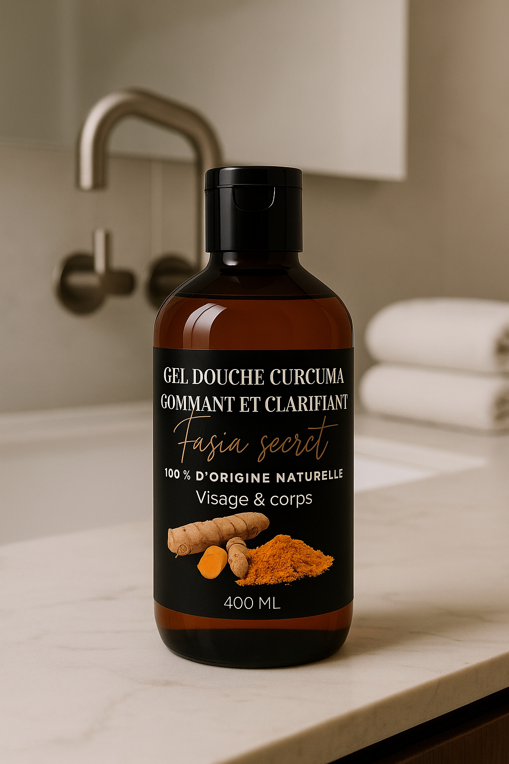 GEL DOUCHE CURCUMA CLARIFIANT ET GOMMANT