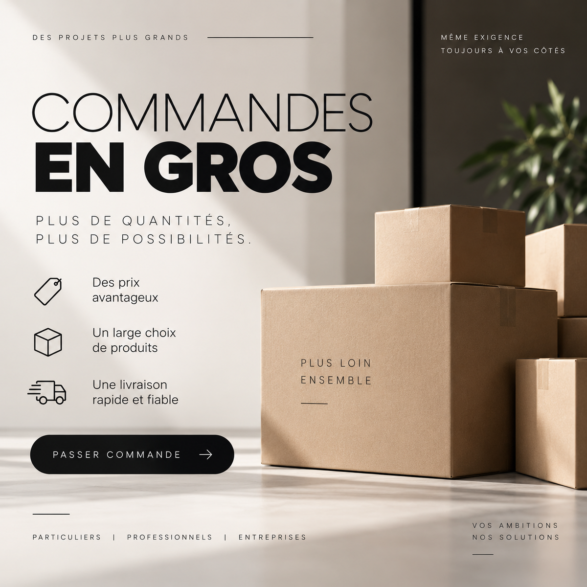 Commande spécifique CONTACTEZ-NOUS SUR WHATSAPP POUR COMPOSER VOTRE COMMANDE