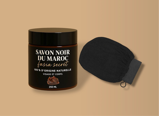 SAVON NOIR DU MAROC + GANT KESSA