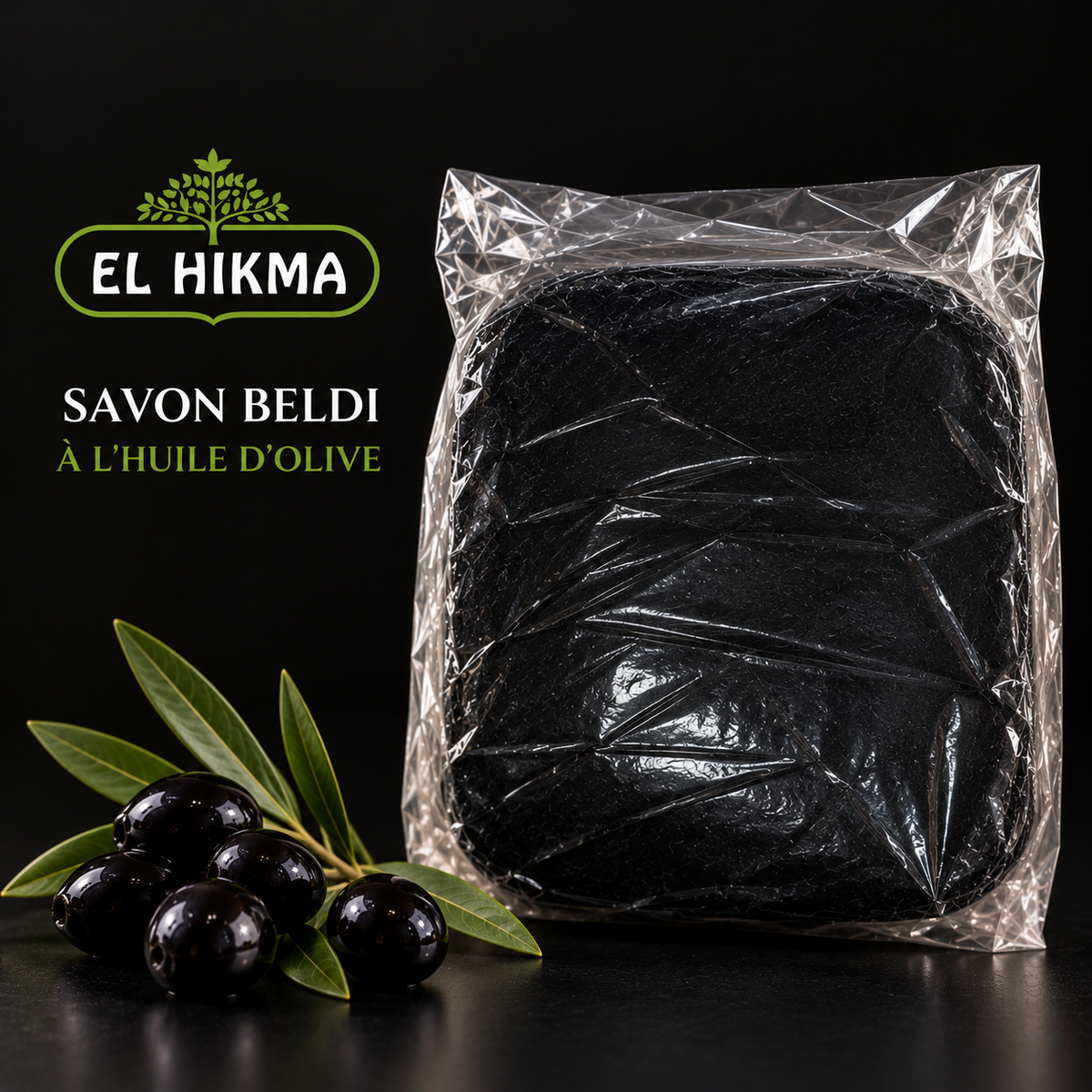 5 KILOS SAVON NOIR DU MAROC HUILE D'OLIVE NOIR