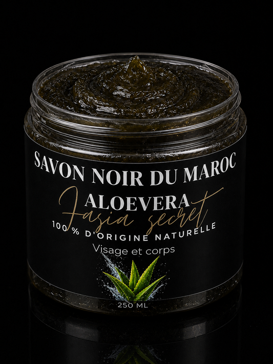 SAVON NOIR DU MAROC À BASE D'ALOEVERA