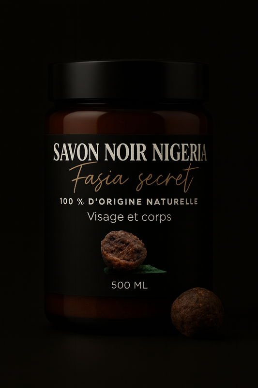Savon noir du Nigeria hydratant  ( traité FORMAT 500 ML )