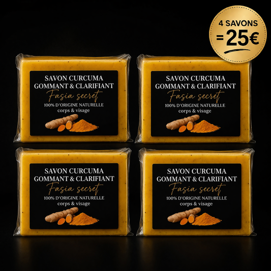 PACK SAVON CURCUMA GOMMANT -  Peau lisse & Teint lumineux